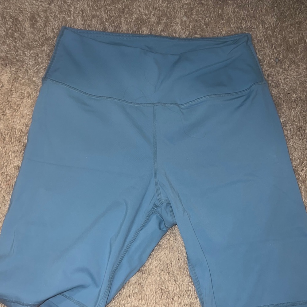 light blue size m biker shorts